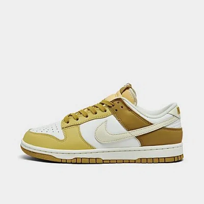 Nike Dunk Low Retro Casual Shoes (men's Sizing) In Bronzine/coconut Milk/saturn Gold/sail