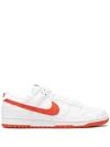 Nike Dunk Low Retro Leather Sneakers In White