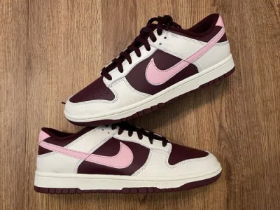 Pre-owned Nike Dunk Low Retro Prm Valentines Sz 11.5 Alboh Xi Cement Retro Travis Cactus In Pink