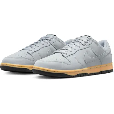 Nike Gray Dunk Low Retro Se Sneakers In Wolf Grey/game Yellow/wolf Grey