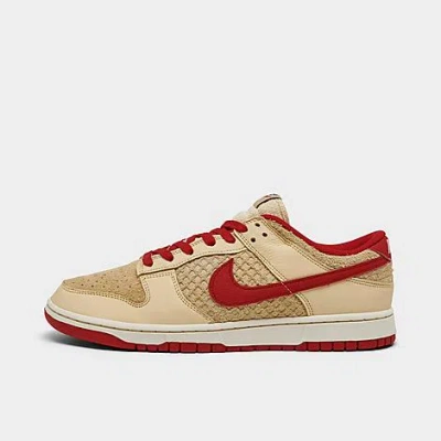 Nike Dunk Low Retro Se Casual Shoes In Pale Vanilla/university Red/sail/wheat