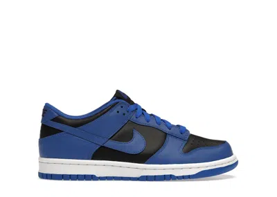 Pre-owned Nike Dunk Low Retro Sneakers In Black/hyper Cobalt Blue/white In Multi