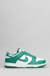 Nike Dunk Low Retro Sneakers In Green Leather