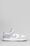 Nike Dunk Low Retro Sneakers In Grey Leather In White