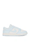 Nike Dunk Low Retro Sneakers In Baby Blue And White In Pale Ivory & Glacier Blue