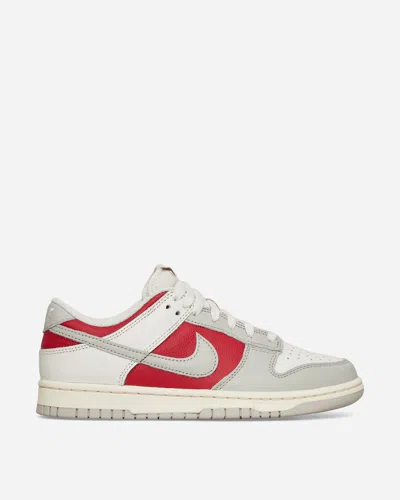 Nike Dunk Low Retro Sneakers In Off White And Red