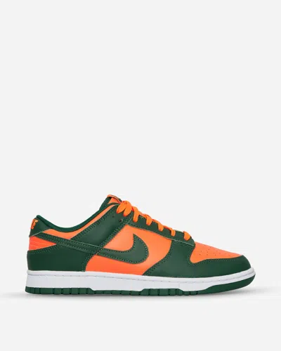 Nike Dunk Low Retro Sneakers Team Dark Green / Team Orange In Multicolor
