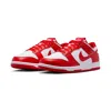 Nike Dunk Low Unlv Sneakers In Grey Leather In Red