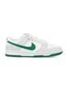 Nike Dunk Low "green Noise" Sneakers In Summit White Malachite
