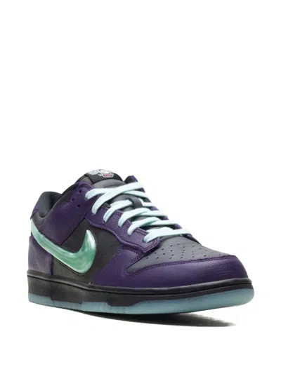 Nike Dunk Low Retro Swoosh Low Top Sneakers In Purple