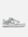 Nike Dunk Low Retro Sneakers In Grey Leather In White