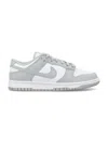 Nike Dunk Low Sneakers In White Grey