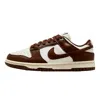 Nike White & Brown Dunk Low Sneakers In White