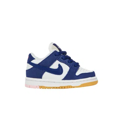 Pre-owned Nike Dunk Low Sb Td 'los Angeles Dodgers' | Blue | Infant Size 5