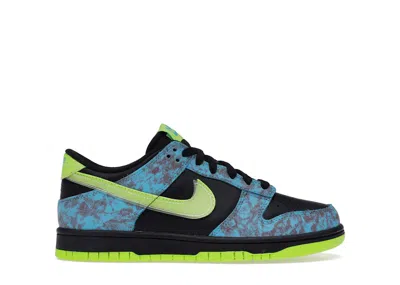 Pre-owned Nike Dunk Low Se Acid Wash Baltic Blue Volt Sneakers In Color/black