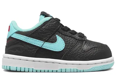 Pre-owned Nike Dunk Low Se Barber Shop Sneakers In Black/white/chile Red