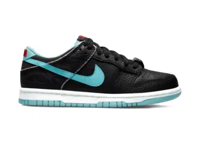 Pre-owned Nike Dunk Low Se Barber Shop Sneakers In Black/white/chile Red