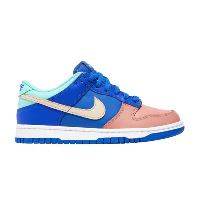 Pre-owned Nike Dunk Low Se Gs 'salmon Toe' | Blue | Kid's Size 3