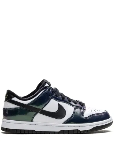 Nike Dunk Low Se "just Do It Iridescent" Sneakers In 黑色