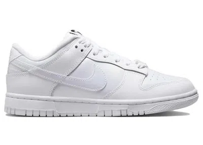 Pre-owned Nike Dunk Low Se Just Do It Iridescent (women's) Sneakers In White