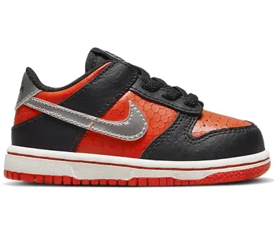 Pre-owned Nike Dunk Low Se Martian Sneakers In Black/picante Red/summit White In Multi