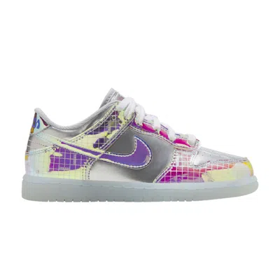 Pre-owned Nike Dunk Low Se Ps 'be True To Your Dna - Silver' | Kid's Size 13