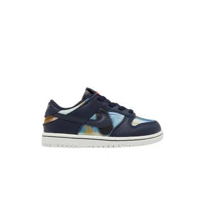 Pre-owned Nike Dunk Low Se Td 'graffiti Pack - Obsidian' | Multi-color | Infant Size 3.5