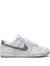 Nike Dunk Low Retro Sneakers In Grey Leather In White