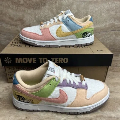 Pre-owned Nike Dunk Low Se Women's Sun Club Sneakers Multi Color Shoes In Multicolor