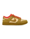 Nike Dike Dunk Low Womens Lace-up Casual And Fashion Sneakers In Sesame Bronzine