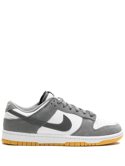 Nike Dunk Low "smoke Grey" Sneakers In White