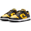 Nike Dunk Low Sneaker In Black/university Gold/white