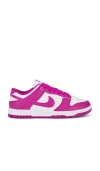 Nike Dunk Low Next Nature Sneaker In White & Hot Fuchsia