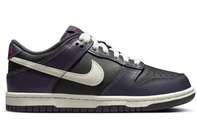 Pre-owned Nike Dunk Low Sneakers In Black/dark Raisin/sail
