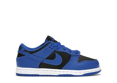 Pre-owned Nike Dunk Low Sneakers In Black/hyper Cobalt Blue/white
