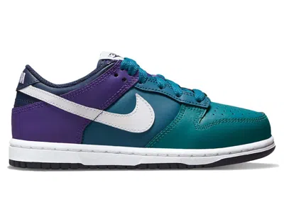 Pre-owned Nike Dunk Low Sneakers In Bright Spruce/white/marina In Multi