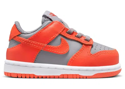 Pre-owned Nike Dunk Low Sneakers In Cement Grey/team Orange/white