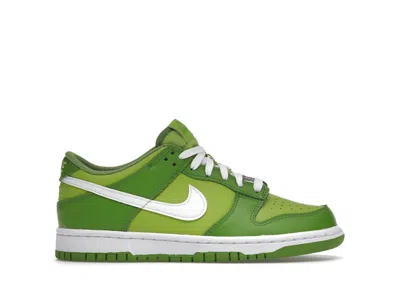 Pre-owned Nike Dunk Low Sneakers In Chlorophyll/white/vivid Green In Multi
