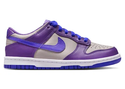 Pre-owned Nike Dunk Low Sneakers In College Grey/wild Grape/white