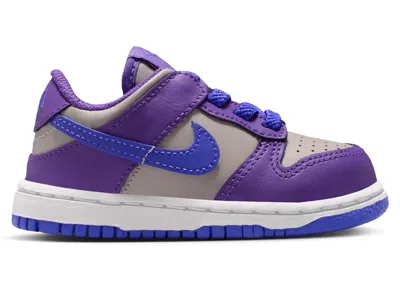 Pre-owned Nike Dunk Low Sneakers In College Grey/wild Grape/white