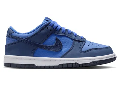 Pre-owned Nike Dunk Low Sneakers In Comet Blue/white/midnight Navy