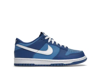 Pre-owned Nike Dunk Low Sneakers In Dark Marina Blue/dutch Blue/white In Multi