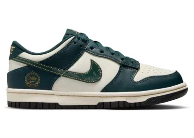 Pre-owned Nike Dunk Low Sneakers In Deep Jungle/pale Ivory/vintage Green