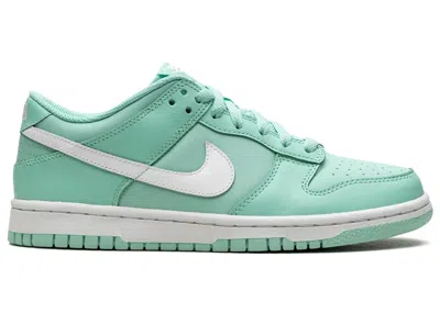 Pre-owned Nike Dunk Low Sneakers In Emerald Rise/white In Multi