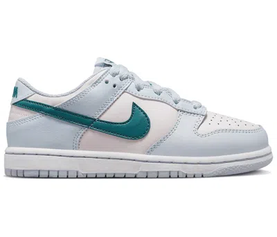 Pre-owned Nike Dunk Low Sneakers In Football Grey/pearl Pink/mineral Teal