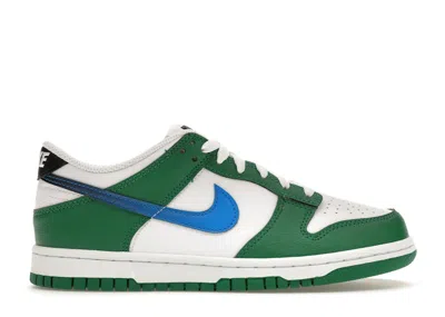 Pre-owned Nike Dunk Low Sneakers In Malachite/black/white
