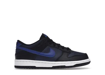 Pre-owned Nike Dunk Low Sneakers In Midnight Navy Blue/black/game Royal