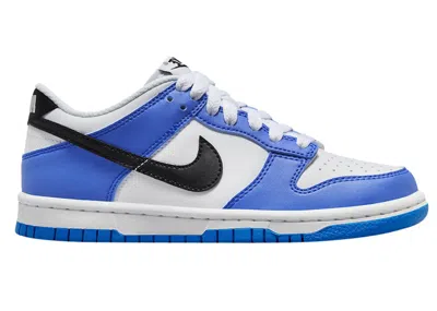Pre-owned Nike Dunk Low Sneakers In Photo Blue/black/white In Multi