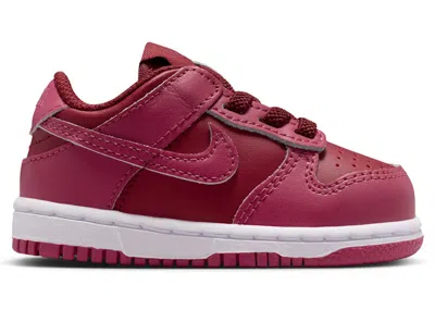Pre-owned Nike Dunk Low Sneakers In Team Red/sweet Beet/white