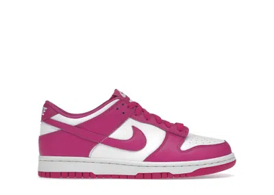 Pre-owned Nike Dunk Low Sneakers In White/active Fuchsia
